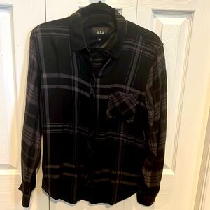 Rails ladies plaid cotton button up